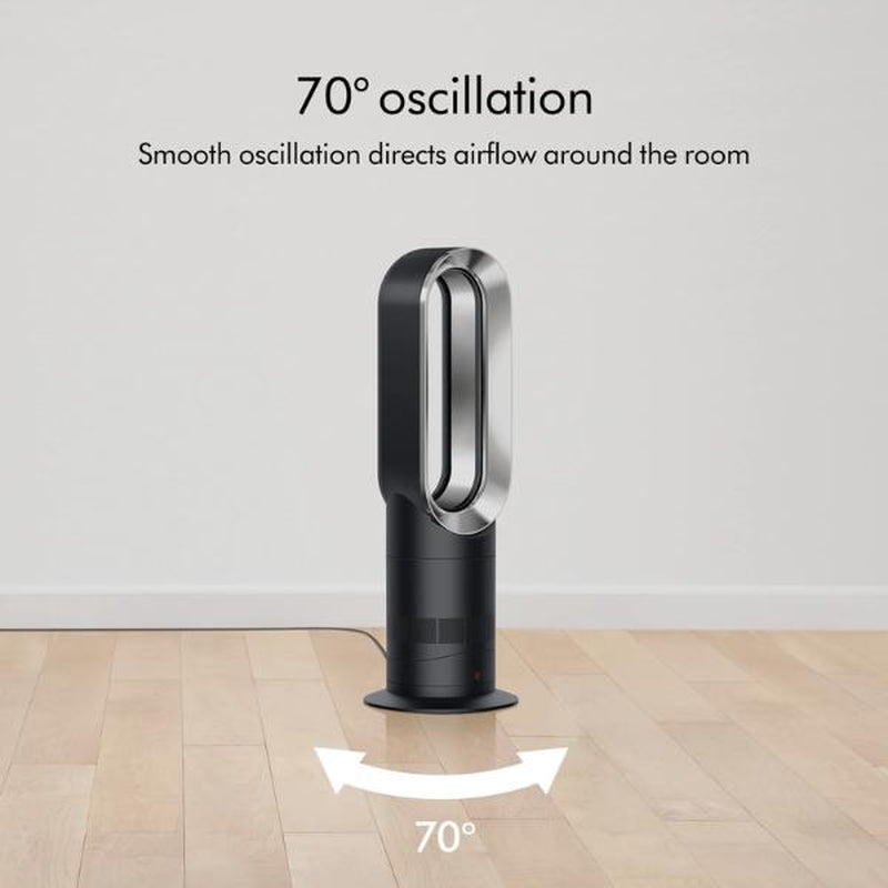 Dyson Hot+Cool Fan Heater Black/Nickel AM09 Large AM09 Model for Efficient Air Circulation and Stylish Finish