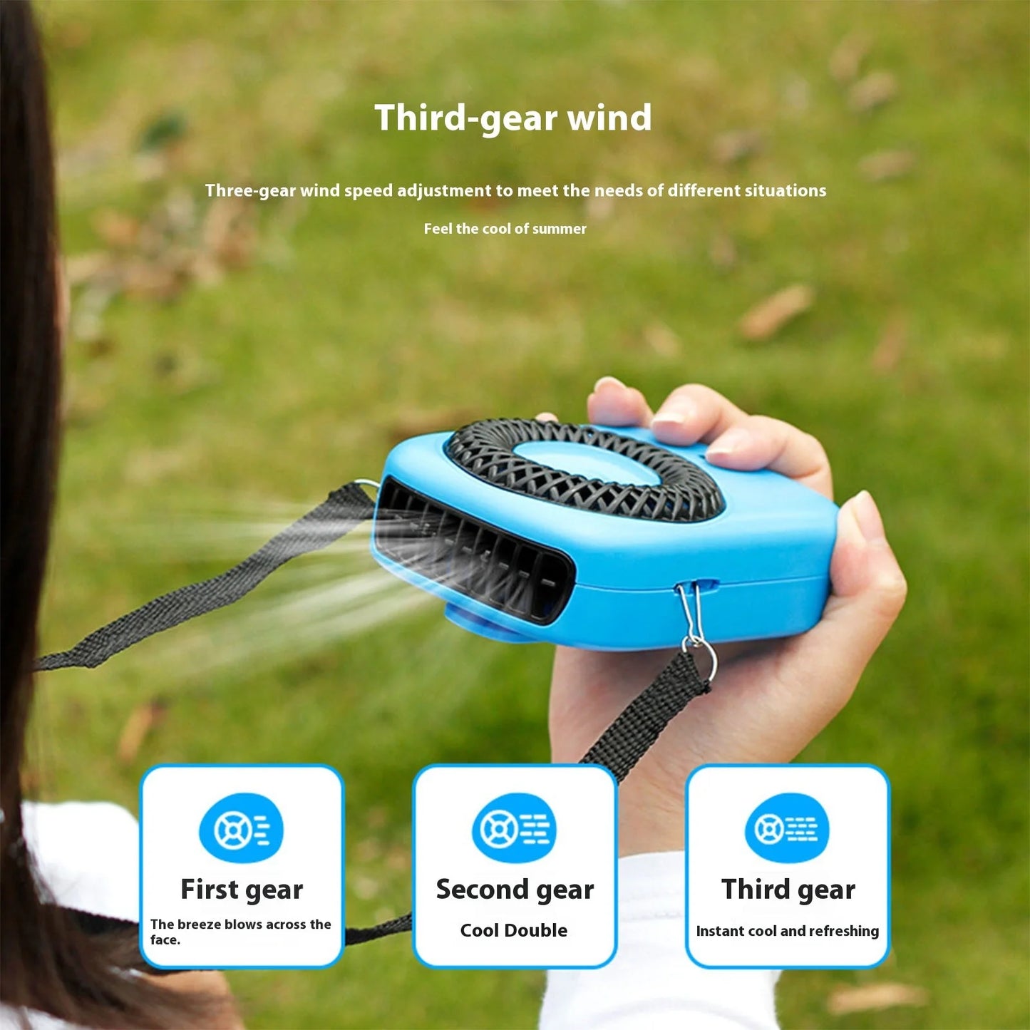 Portable Conditioner Fan Portable Air Conditioners Portable Conditioners Fan Portable Evaporative Cooler Fan, Suitable for Home Offices and Bedrooms (Sky Blue)