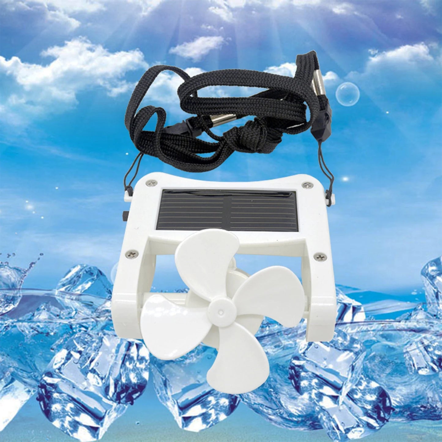 Portable Solarfan, Solar Powerhat Clip on Mini Fan Pocket Clips Solar Hat Sport Fan USB Hanging Cooler for Indoor Ourdoor Summer Clearance