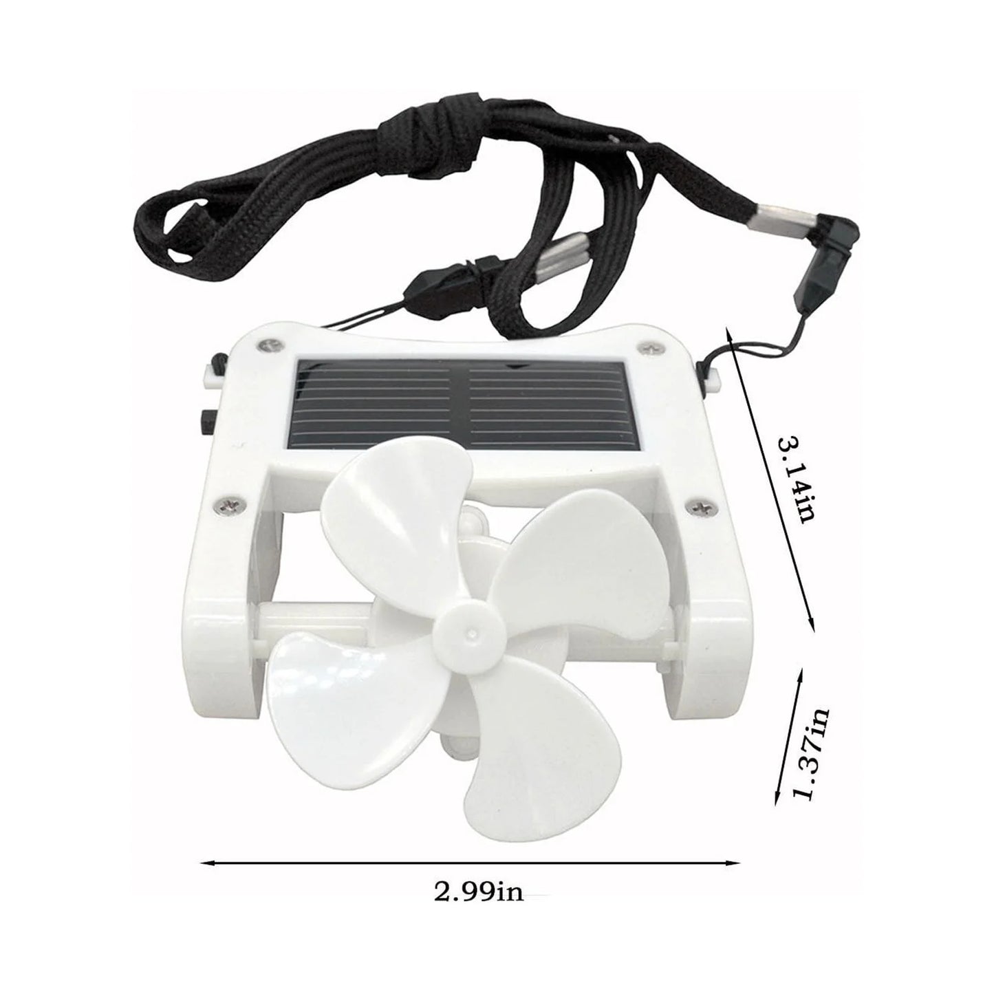 Portable Solarfan, Solar Powerhat Clip on Mini Fan Pocket Clips Solar Hat Sport Fan USB Hanging Cooler for Indoor Ourdoor Summer Clearance