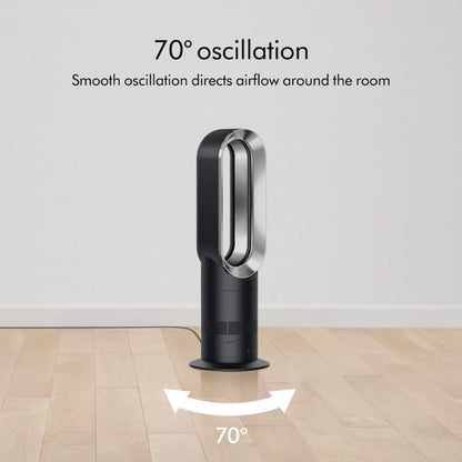 Dyson Hot+Cool Fan Heater Black/Nickel AM09 Large AM09 Model for Efficient Air Circulation and Stylish Finish