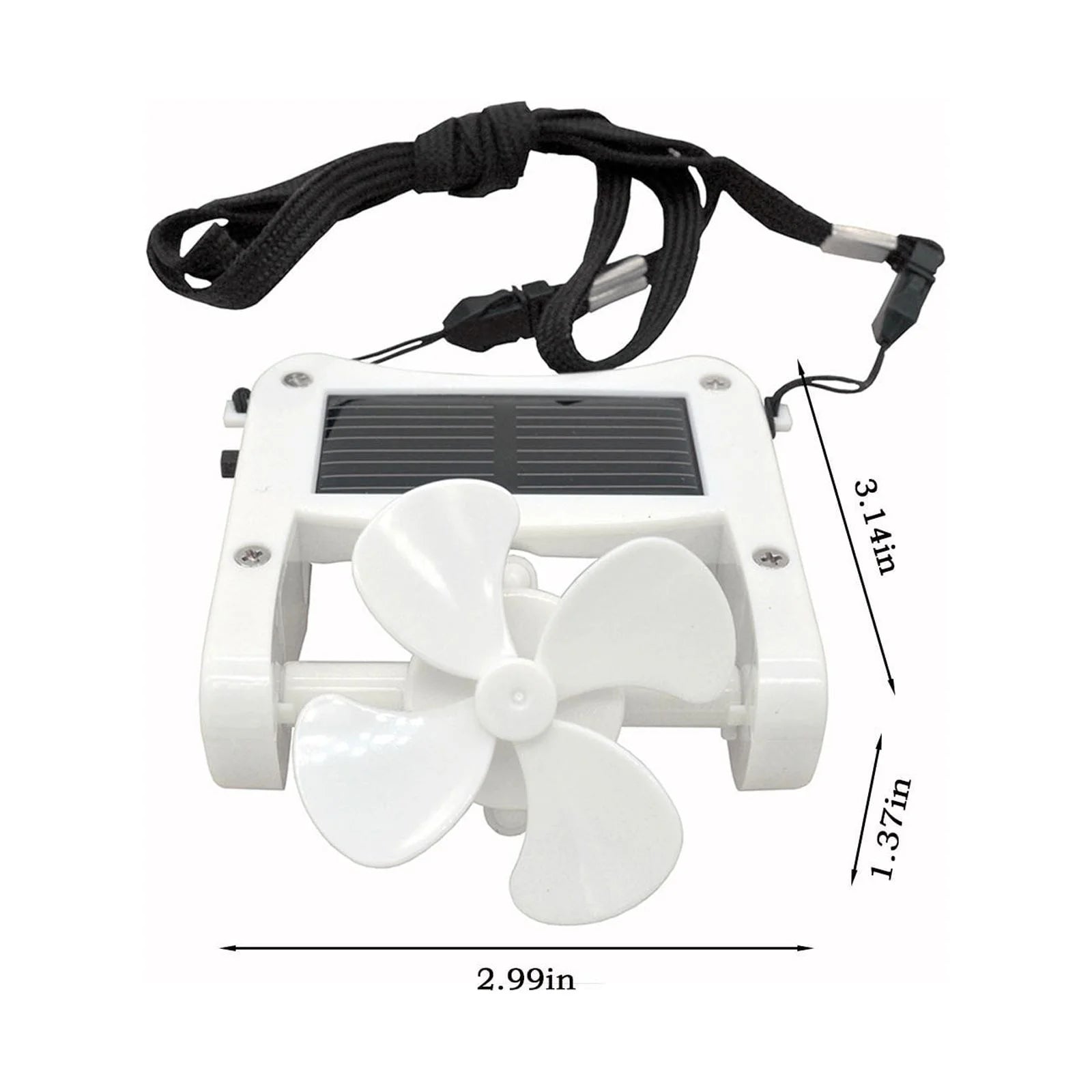 Portable Solarfan, Solar Powerhat Clip on Mini Fan Pocket Clips Solar Hat Sport Fan USB Hanging Cooler for Indoor Ourdoor Summer Clearance