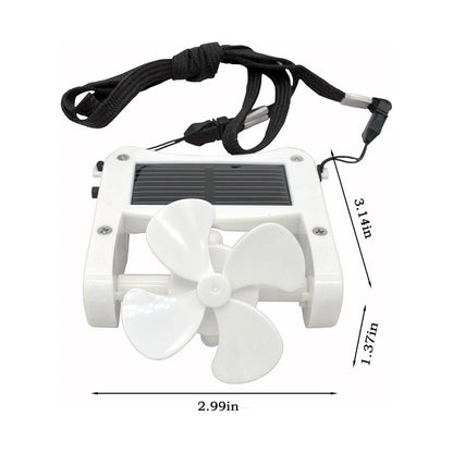 Portable Solarfan, Solar Powerhat Clip on Mini Fan Pocket Clips Solar Hat Sport Fan USB Hanging Cooler for Indoor Ourdoor Summer Clearance